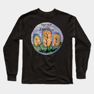 Trust the Universe Tree Painting Long Sleeve T-Shirt